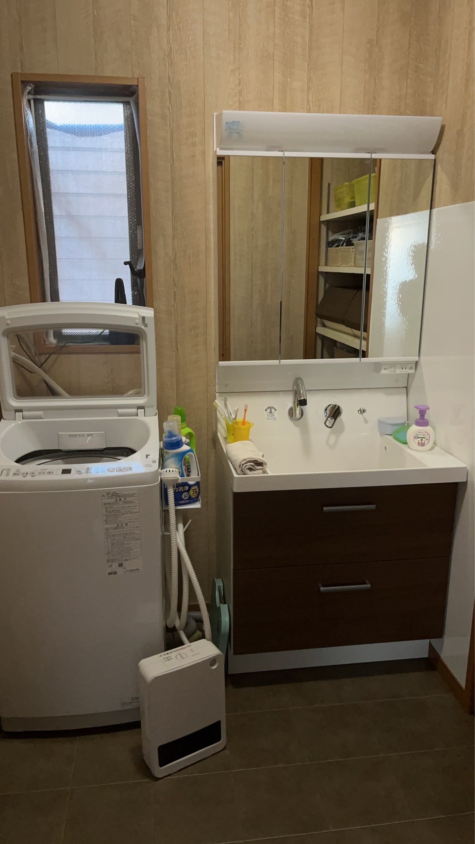 清潔感のある洗面所に！