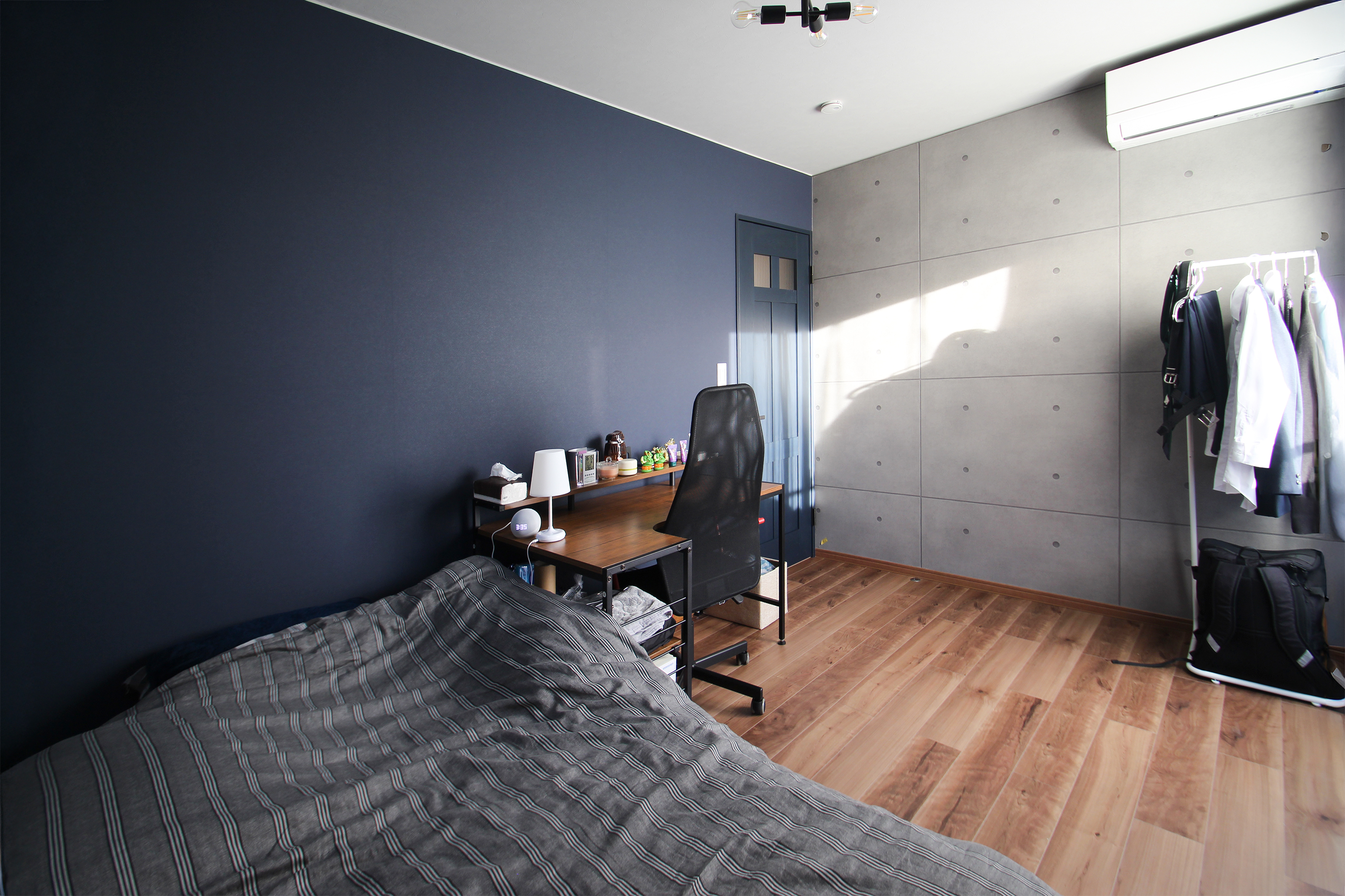 リビングドアの位置を変更し、広いLDKを叶えました