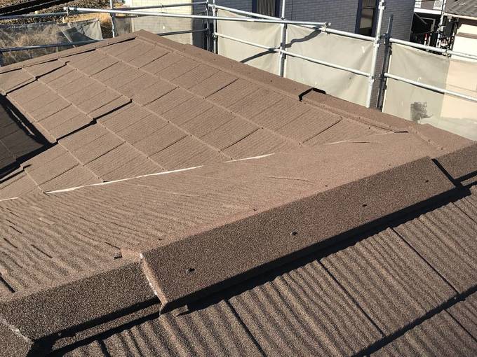 瓦屋根の屋根軽量化　葺き替え工事