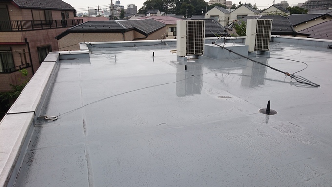 中野区江原町　屋上シート防水工事