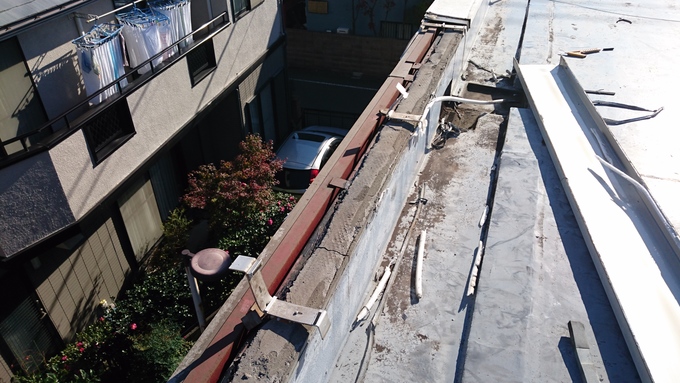 中野区江原町　屋上シート防水工事