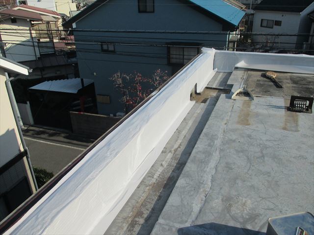 中野区江原町　屋上シート防水工事