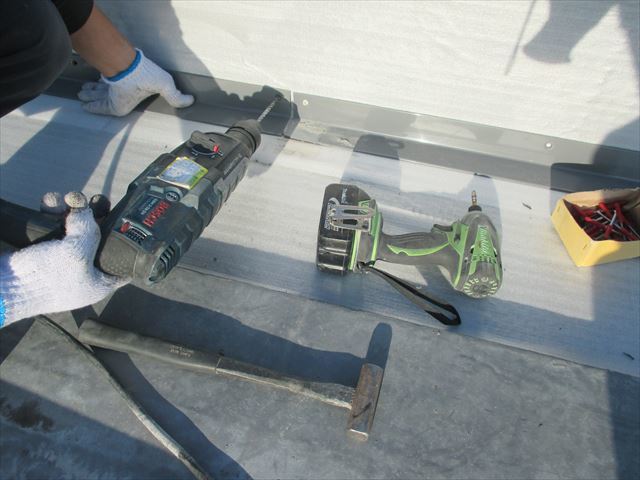 中野区江原町　屋上シート防水工事