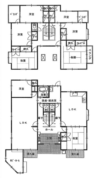 施工前の間取りです。