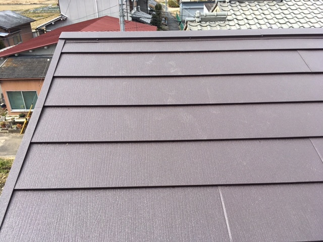 屋根葺き替え工事　スーパーガルテクト