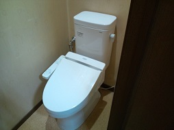 待合室のトイレリフォーム。