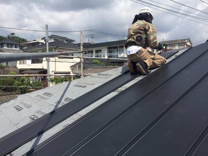 瓦葺き替え工事※ガルバリウム