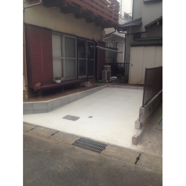 駐車場工事（リフォーム施工事例：流山市）