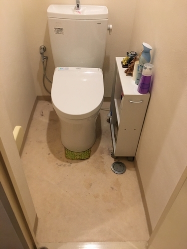 トイレ床補修工事