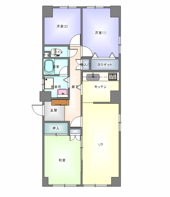 施工後:3LDK