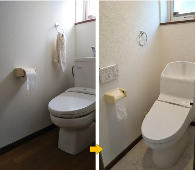 清掃性と機能性を有したウォシュレット一体型便器