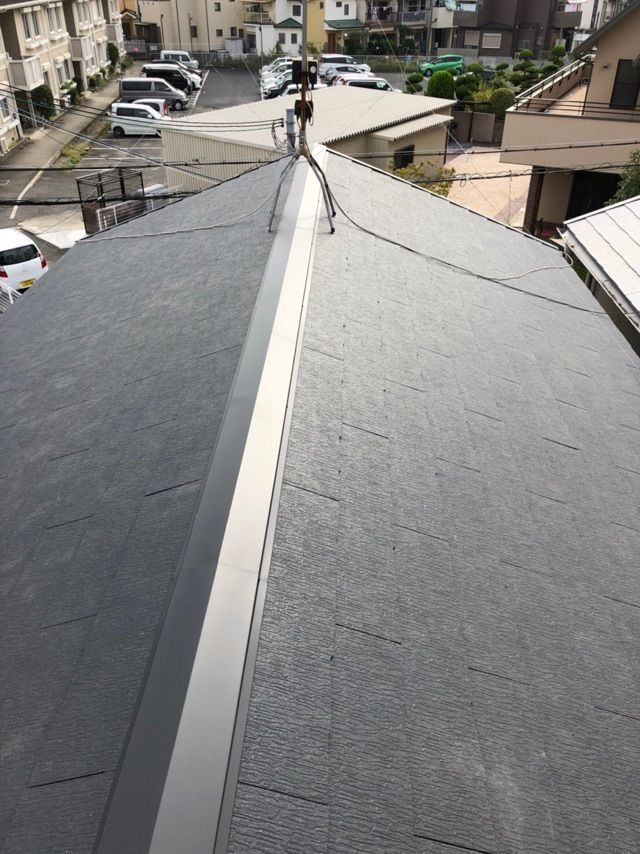 岸和田市　カラーベスト葺替え工事