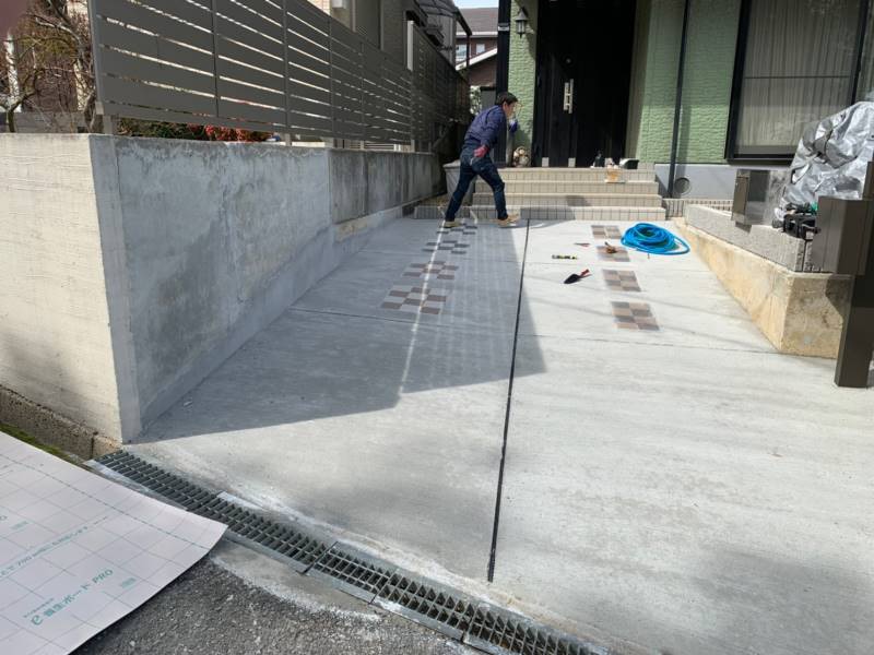 吹田市　ガレージ新設工事